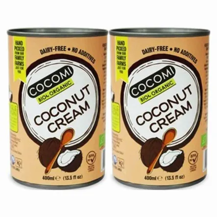 2 x Kokosowa Alternatywa Śmietany w Puszce Bio 400 ml - Cocomi