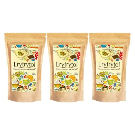 Zestaw 3 x Erytrytol 1000 g - Pięć Przemian 