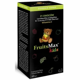 FruitsMax Kids 500 mg 60 Tabletek do Ssania - Narum (COLD)