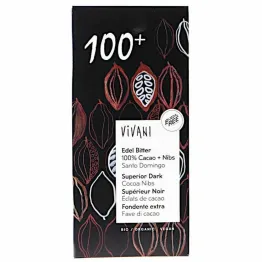 Tabliczka Gorzka 100% Kakao Bio 80 g - Vivani