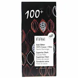 Tabliczka Gorzka 100% Kakao Bio 80 g - Vivani