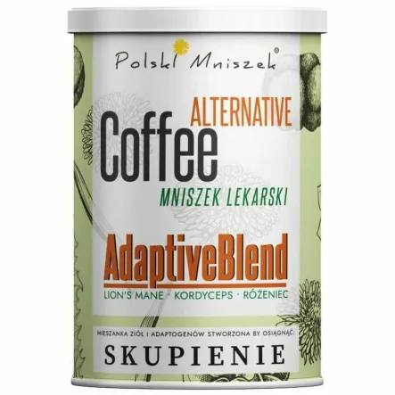 Kawa z Mniszka Lekarskiego z Miksem Adaptogenów SKUPIENIE 150 g - Polski Mniszek