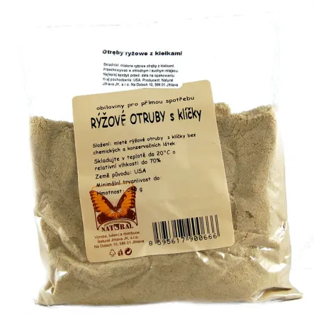 Otręby ryżowe z kiełkami 250g - Natural