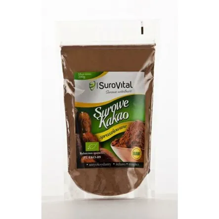Surowe Kakao - Sproszkowane Bio 200 G - Surovital