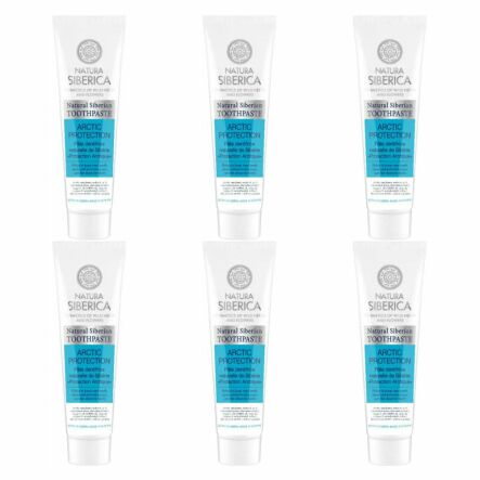 6 x Pasta do Zębów Wzmacniająca Arktyczna Ochrona 100 g - Natura Siberica