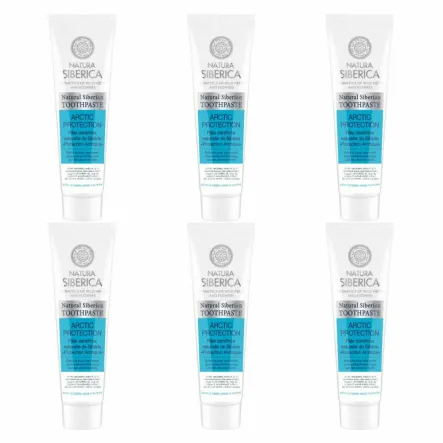 6 x Pasta do Zębów Wzmacniająca Arktyczna Ochrona 100 g - Natura Siberica