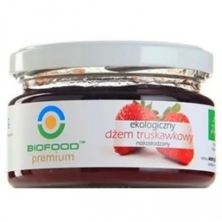 Dżem Truskawkowy Niskosłodzony Bio 200 G - Bio Food