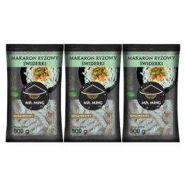 3 x Makaron Ryżowy ŚWIDERKI Bezglutenowy 500 g - Mr. Ming