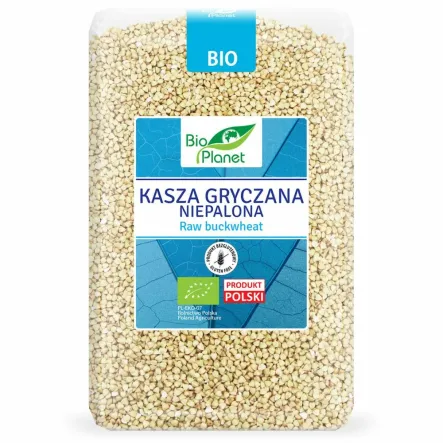 Kasza Gryczana Niepalona Bezglutenowa Bio 2 kg - Bio Planet