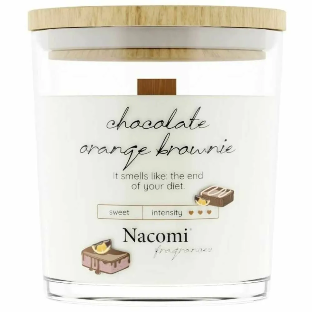 Świeca Sojowa Chocolate Orange Brownie 140 g - Nacomi