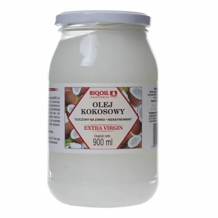 Olej Kokosowy Tłoczony na Zimno 900 ml - Biooil - Wyprzedaż