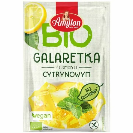 Galaretka o Smaku Cytrynowym z Agarem Bezglutenowa Bio 40 g - Amylon