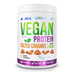 Vegan Protein Salted Caramel Białko Karmel 500 g Allnutrition