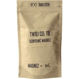 Twój Cel To: Uzupełnić Magnez (Magnez plus B6) 100 Tabletek 96,7 g - Simple Day 