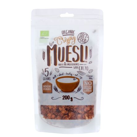 Bio Muesli z Kakao 200 g - Diet Food - Wyprzedaż
