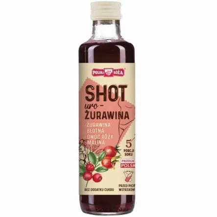 Shot Żurawina 250 ml - Polska Róża (data: 30.10.2025)