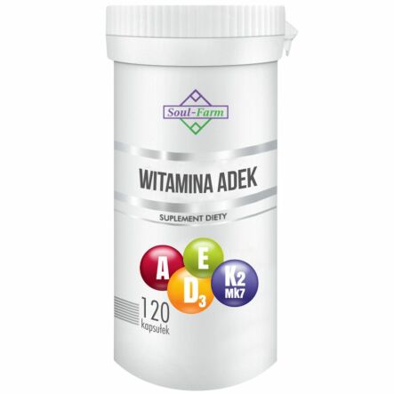 Witamina ADEK 120 Kapsułek - Soul Farm