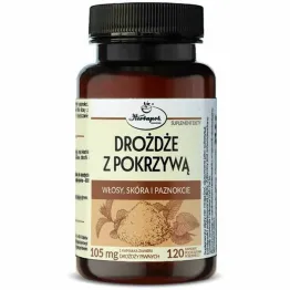 Drożdże z Pokrzywą 120 Kapsułek - Herbapol Kraków