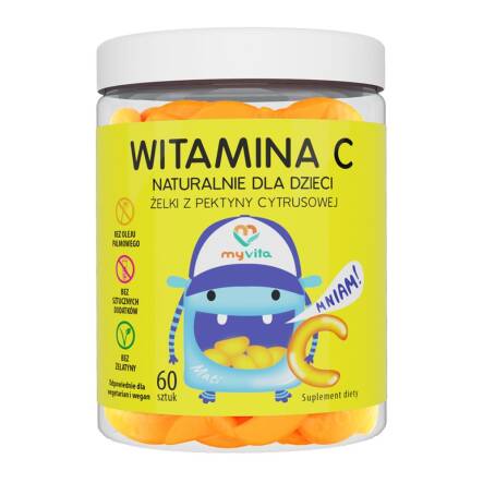 Żelki Naturalne Witamina C 60 sztuk - MyVita ( Ascorbic Acid )
