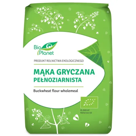 Mąka Gryczana Pełnoziarnista Bio 1 Kg - Bio Planet