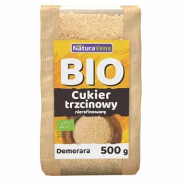 Cukier Trzcinowy Nierafinowany Bio 500 g NaturAvena