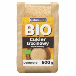 Cukier Trzcinowy Nierafinowany Bio 500 g NaturAvena