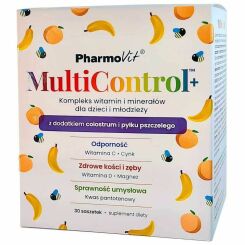MultiControl™+ Kompleks Witamin i Minerałów Dla Dzieci i Młodzieży 30 Saszetek - Pharmovit