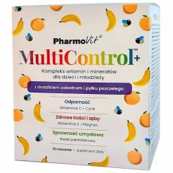 MultiControl™+ Kompleks Witamin i Minerałów Dla Dzieci i Młodzieży 30 Saszetek - Pharmovit