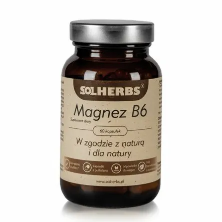 Magnez +Witamina B6 60 Kapsułek - Solherbs