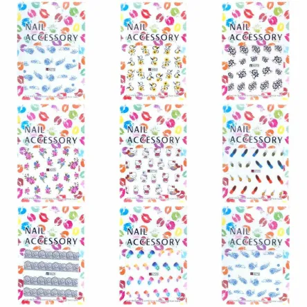 Naklejki Wodne na Paznokcie 1 Sztuka - Wzór Wysyłany Losowo