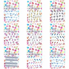 Naklejki Wodne na Paznokcie 1 Sztuka - Wzór Wysyłany Losowo