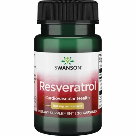 Resweratrol 100 mg 30 Kapsułek - Swanson - Wyprzedaż