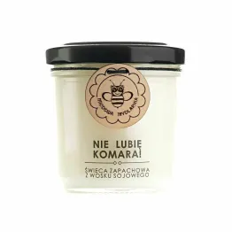 Świeca Sojowa NIE LUBIĘ KOMARA 120 ml - Miodowa Mydlarnia