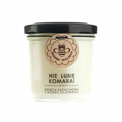 Świeca Sojowa NIE LUBIĘ KOMARA 120 ml - Miodowa Mydlarnia