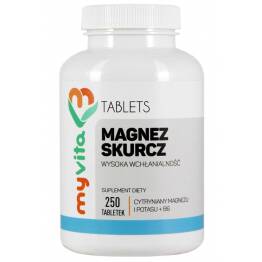 Magnez Skurcz Magnez + Potas + B6 250 Tabletek MyVita 