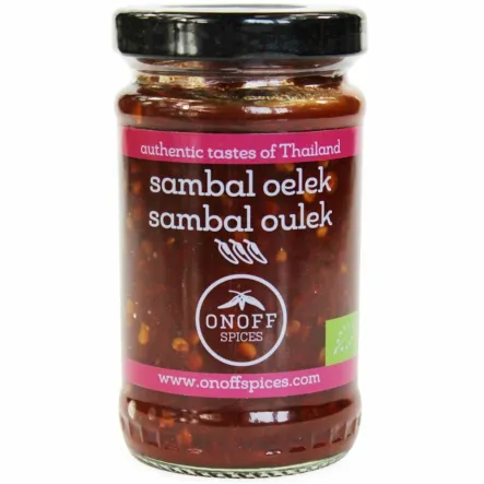 Sos Sambal Oelek Ostry Bezglutenowy Bio 110 g Onoff Spices