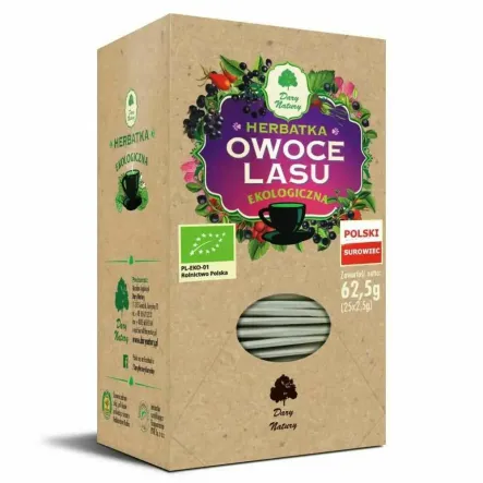 Herbatka Owoce Lasu Eko 62,5 g (25x 2,5 g) - Dary Natury