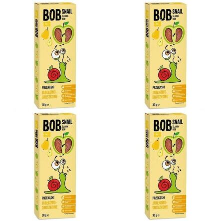 4 x Przekąska Jabłko - Gruszka 30 g Bob Snail