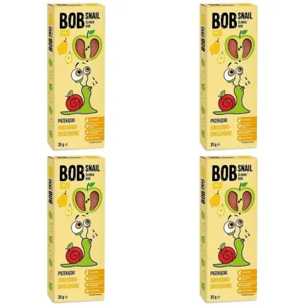 4 x Przekąska Jabłko - Gruszka 30 g Bob Snail