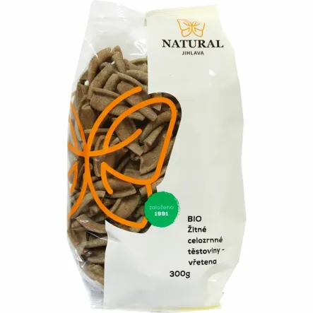 Makaron Żytni Pełnoziarnisty Świderki Bio 300 g - Natural 