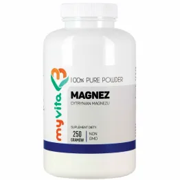 Magnez Cytrynian Magnezu Proszek 250 g - MyVita