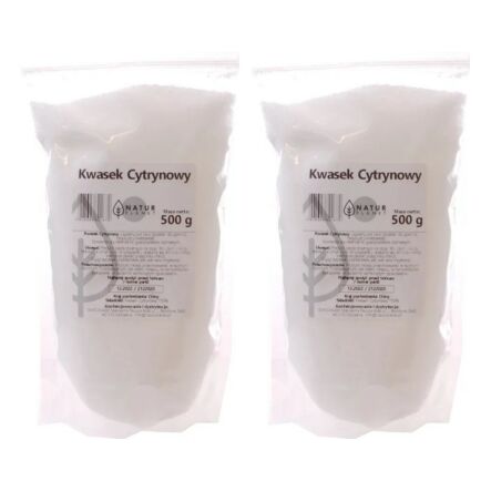 2 x Kwasek Cytrynowy Proszek 500 g - Natur Planet