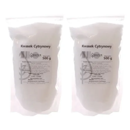 2 x Kwasek Cytrynowy Proszek 500 g - Natur Planet