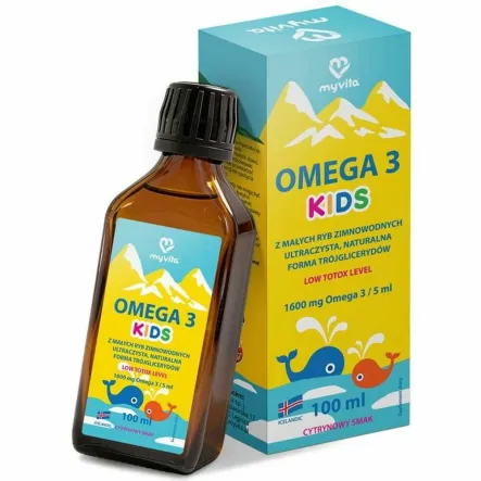 Omega 3 KIDS w Płynie 100 ml - MyVita