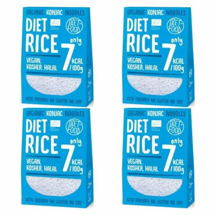 4 x Makaron Konjac Diet Rice BIO 300 g - Diet Food