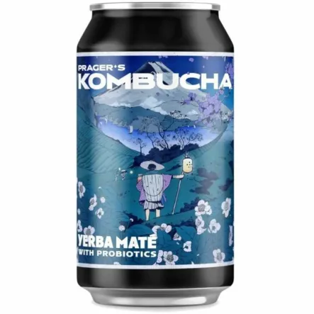 Kombucha Yerba Mate 330 ml - Prager's