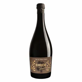 Kombucha Szampańska na Płatkach Dębu o Smaku Białych Winogron Bio 750 ml - Kombucha by Laurent