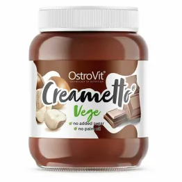 Krem Kakaowo - Orzechowy Creametto Vege Bez Dodatku Cukru 350 g - OstroVit