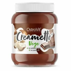 Krem Kakaowo - Orzechowy Creametto Vege Bez Dodatku Cukru 350 g - OstroVit