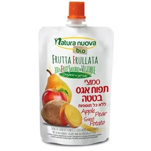 Przecier Jabłko-Gruszka-Batat Bio 100 g Natura Nuova - Przecena Krótka Data Minimalnej Trwałości